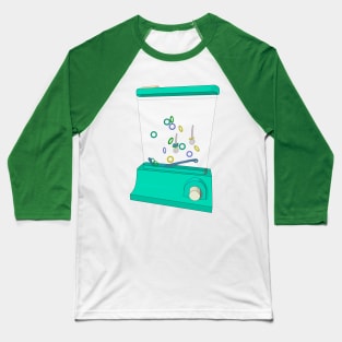 Green Waterful Ring Toss Baseball T-Shirt